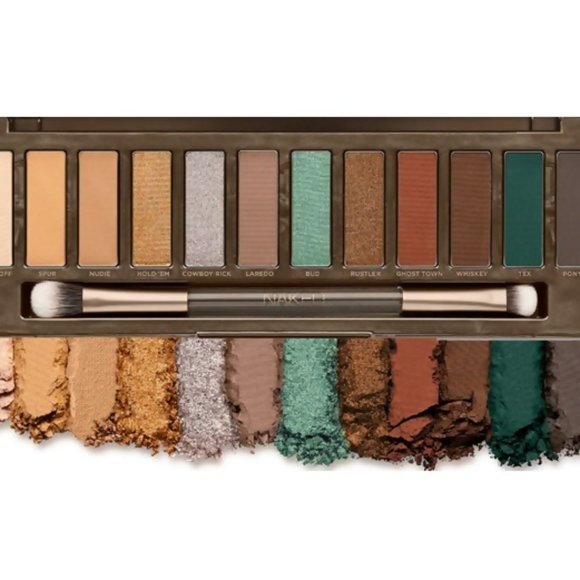 Urban Decay Naked Wild West Eyeshadow Palette W/ Brush FULL SIZE 12 Shades NIB - Picture 2 of 2